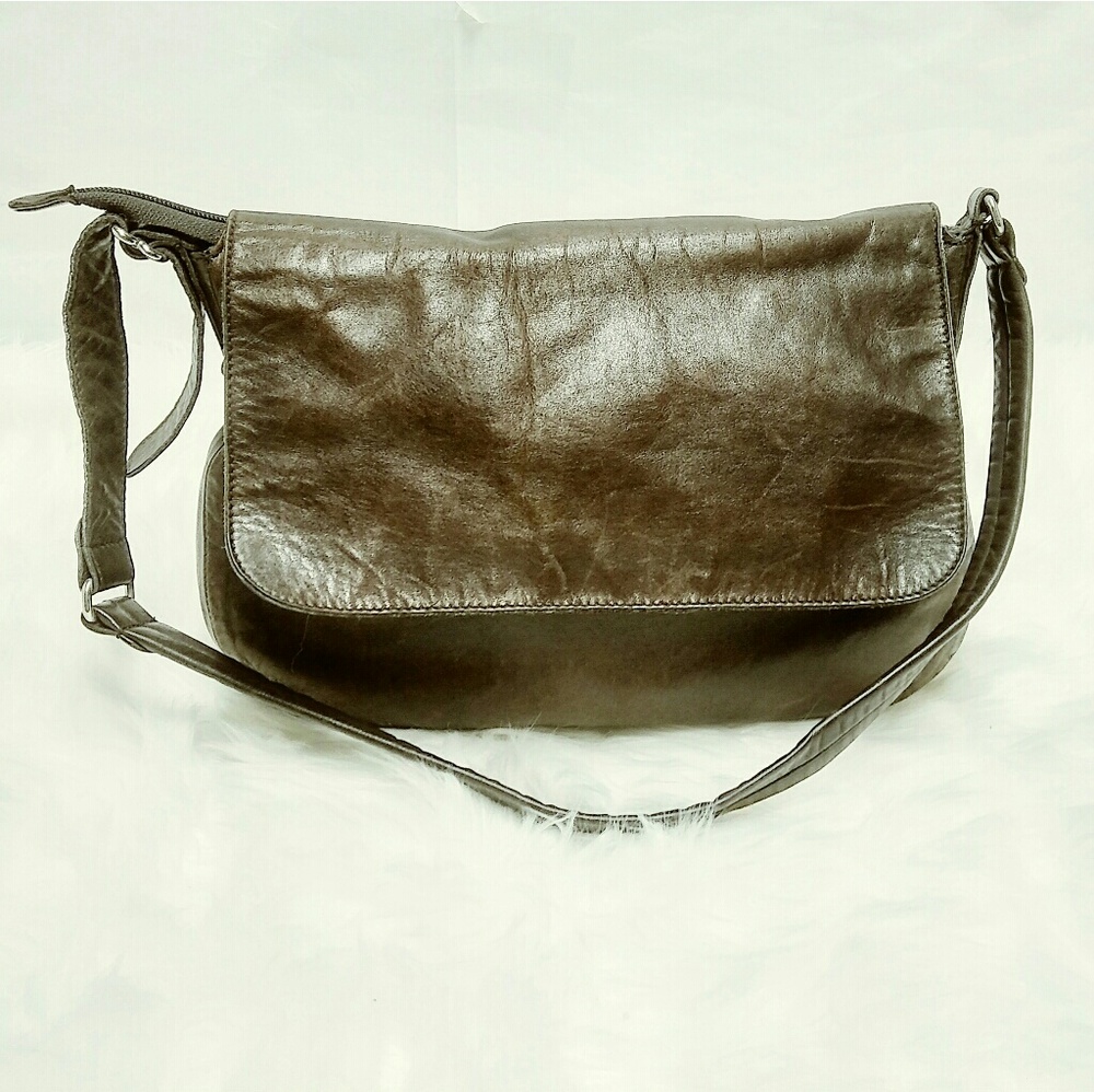 Vintage Pegabo Brown Leather Shoulder Bag